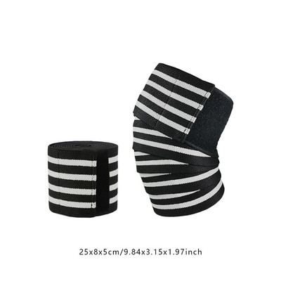 1 KOM 2,5 M*8 CM Trake pod tlakom za fitness Noge za dizanje utega Oblozi za trening kompresije koljena Elastični zavoji Sportski jastučići za koljena