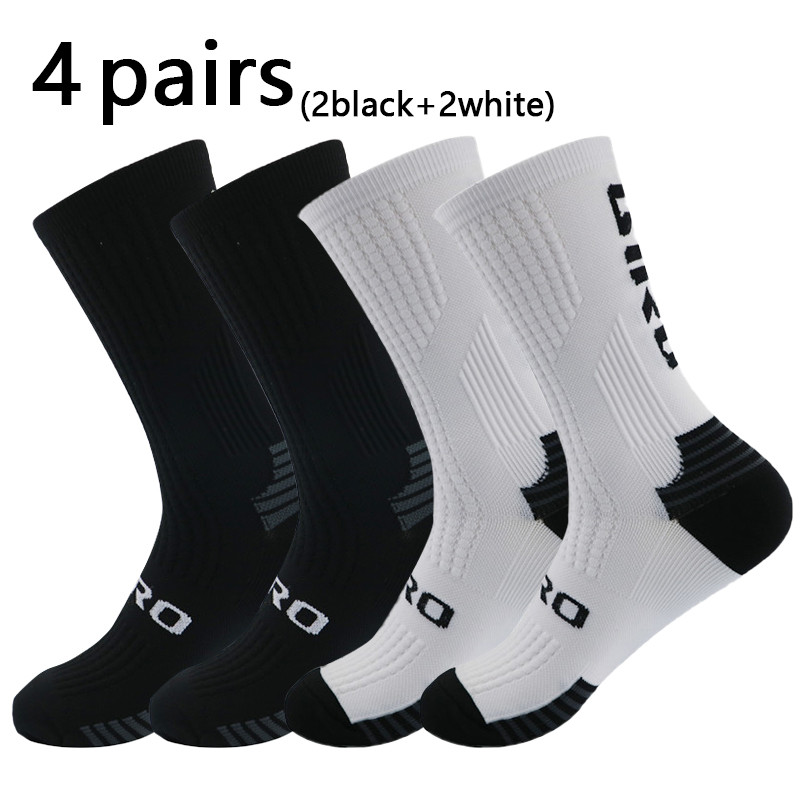 4 poros dviračių kojinių vyriškų slaugytojų kompresinių dviračių moteriškų profesionalių kalnų dviračių kojinių calcetines ciclysmo hombre