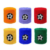 6PCS Šarene pamučne sportske narukvice za djecu Štitnik za znojnice za trčanje, badminton, košarka Terry znojnica