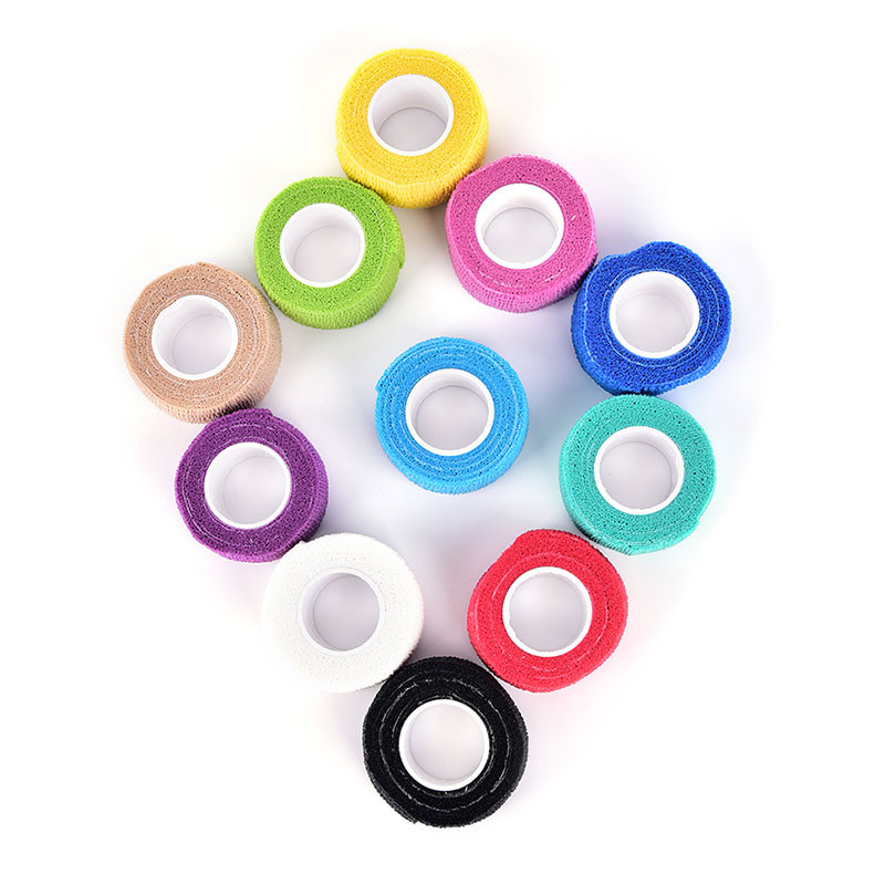 1 ролка Цветна спортна защитна обвивка Самозалепваща еластична превръзка Лента за китка за китката, глезена, пръстите, опората на коляното