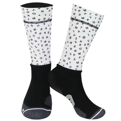 Neslystančios profesionalios dviračių kojinės dviračių kompresinės sportinės kojinės vyrams ir moterims gatvės sportinės kojinės lenktynėms dviračių kojinės 01