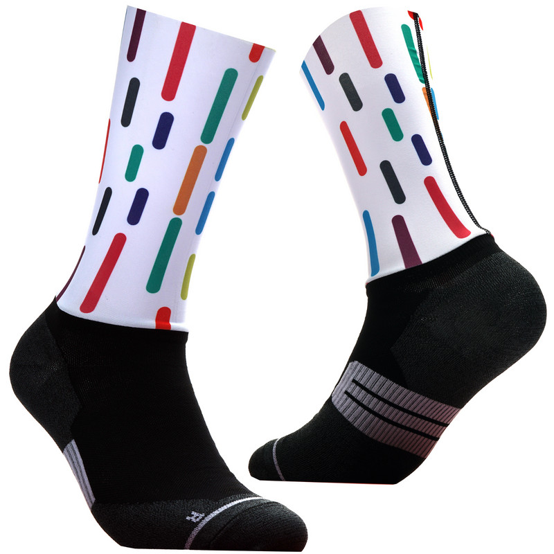 Neslystančios profesionalios dviračių kojinės dviračių kompresinės sportinės kojinės vyrams ir moterims gatvės sportinės kojinės lenktynėms dviračių kojinės 01