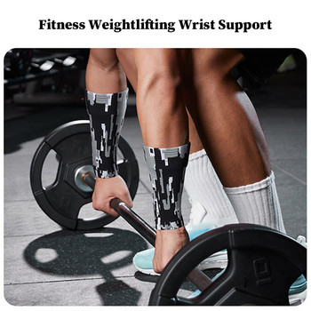 1PC Sports Wristband Basketball Badminton Tennis Compression Wrist Brace Gym Fitness Weightlifting Wrist Support Sweatband