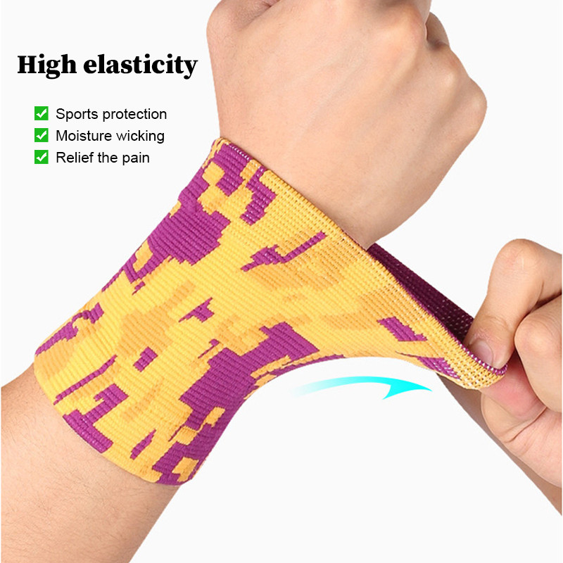 1 vnt. sportinė apyrankė krepšinio badmintono teniso suspaudimo riešo įtvarai treniruoklių salė, kūno rengybos svarmenų kilnojimo riešą palaikanti prakaito juosta