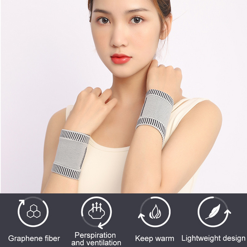 1 paar grafeenist randmetuge, randmetugi parem ja vasak käsi randme tihendusmähise jaoks treenimiseks, kõõlusepõletik, artriit