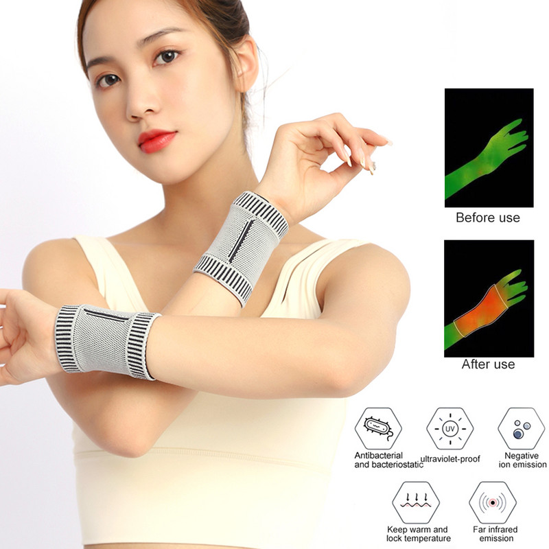 1 paar grafeenist randmetuge, randmetugi parem ja vasak käsi randme tihendusmähise jaoks treenimiseks, kõõlusepõletik, artriit