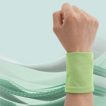 1 PC Ice Cooling Wrist Brack Στήριγμα αναπνεύσιμου τένις Wristband Wrap Sport Sweatband for Gym Yoga Volleyball Hand Sweat Band