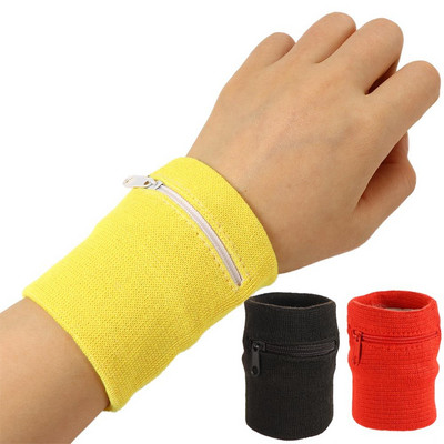 Bag Wrist Wallet Wrist Protection Hand Guards for Gym Wrist Purse Bag Zipper Wrist Pouch Arm Band Bag Running Wristband