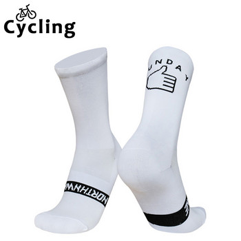 Νέες αθλητικές κάλτσες ποδηλασίας τρεξίματος Δευτέρα Κυριακή Κάλτσες Breathable Road Bicycle Κάλτσες Ανδρικές Γυναικείες Κάλτσες ποδηλάτου calcetines ciclismo