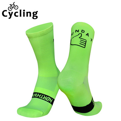 Νέες αθλητικές κάλτσες ποδηλασίας τρεξίματος Δευτέρα Κυριακή Κάλτσες Breathable Road Bicycle Κάλτσες Ανδρικές Γυναικείες Κάλτσες ποδηλάτου calcetines ciclismo