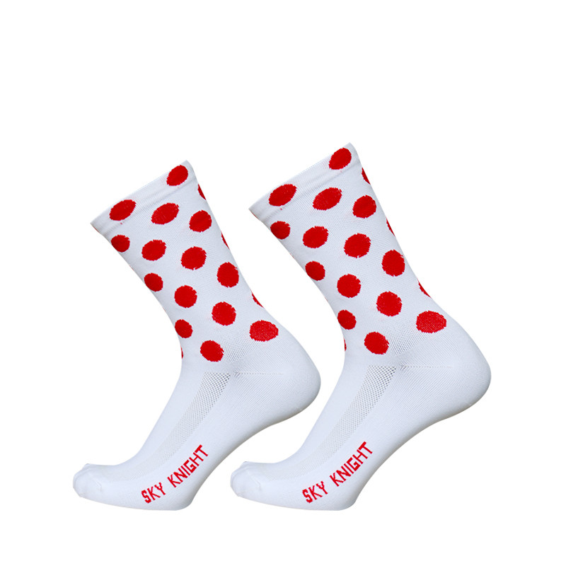 Skyknight Professionali värviliste triipudega hingavad Unisex rattasokid jooksmiseks