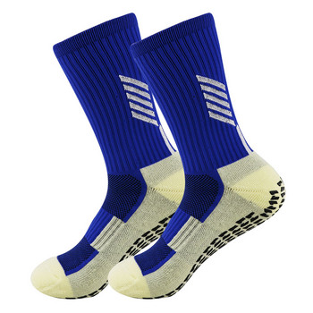 Професионални противоплъзгащи футболни чорапи Дишащи баскетболни фитнес GYM Компресия Циркулационни Футболни чорапи за възрастни