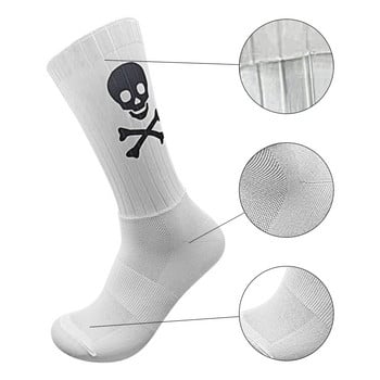 Нехлъзгащи се силиконови спортни чорапи с нов модел за мъже и жени с дишащи и абсорбиращи потта чорапи за колоездене