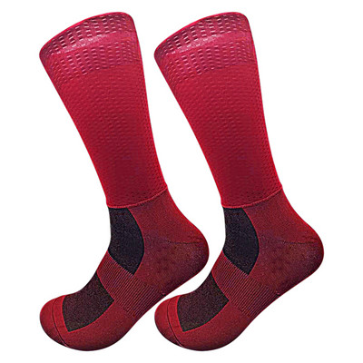 Vyriškos ir moteriškos naujos vienspalvės dviračių kojinės neslystančios silikoninės kojinės kvėpuojančios tinklinės kojinės