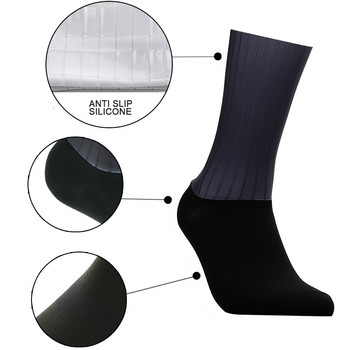 Нови чорапи за колоездене, летни готини, дишащи, неплъзгащи се силиконови професионални състезателни чорапи за аероспортен велосипед Calcetines Ciclismo