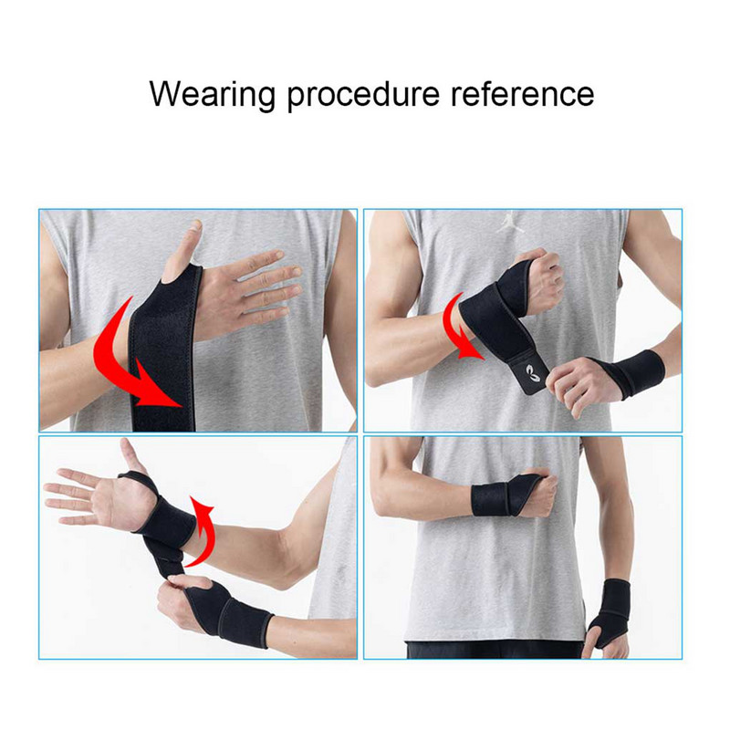 Suport pentru brățară pentru încheietura mâinii, bandaj reglabil, pentru sport, brățară, împachetări de compresie, pentru ameliorarea durerii de tendinită, 2 buc.