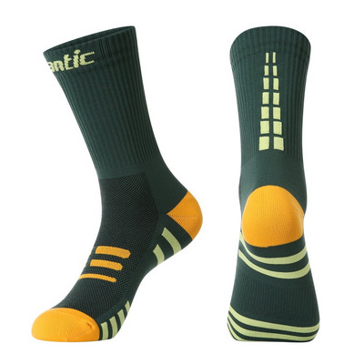 Santic dviračių kojinės Mtb dviračių kelių spalvų sportinės kojinės kvėpuojančios tinklinės lauko bėgimo slidinėjimo kompresinės kojinės