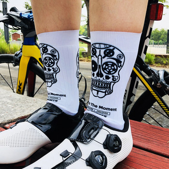 Професионални тънки мъжки велосипедни чорапи Леки дишащи велосипедни чорапи против изпотяване Велосипедни MTB чорапи Високоеластични спортни чорапи за бягане