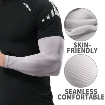 1 чифт мъжки дамски капак за ръце Слънцезащитен UV защита Cool Arm Cover Затопляне на ръцете за колоездене Скално катерене Спорт