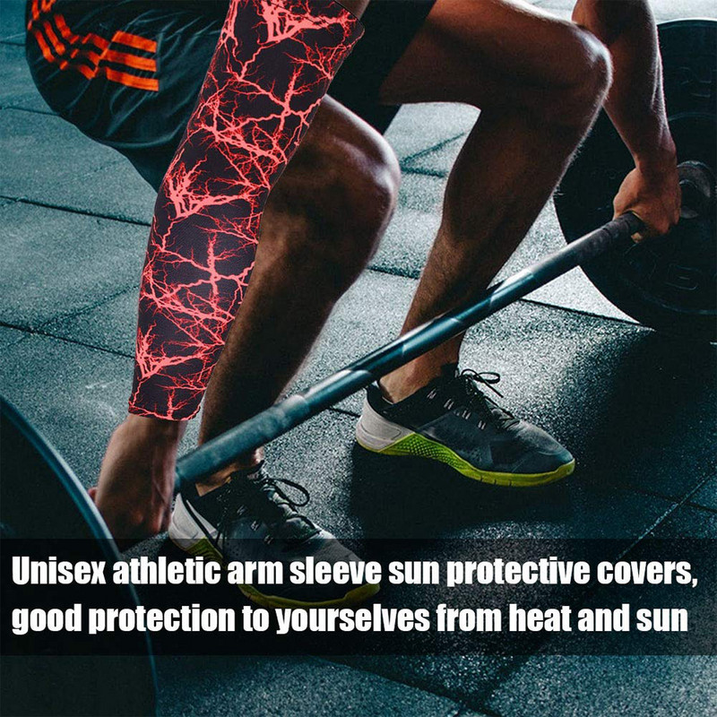 1-osaline spordikäevarruka survevarrukad golfi küünarnuki traksidega UV-kaitsega tätoveering kate jooksmiseks rattasõiduks korvpall jalgpalliks