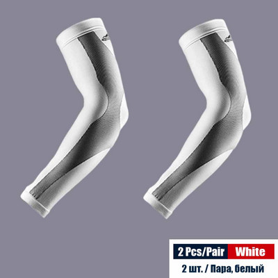 2 τεμάχια/Ζεύγος Summer Ice Silk Αντι-UV Cooling μανίκια βραχίονα συμπίεση για ποδηλασία οδήγηση τρέξιμο μπάσκετ ποδόσφαιρο υπαίθρια αθλήματα