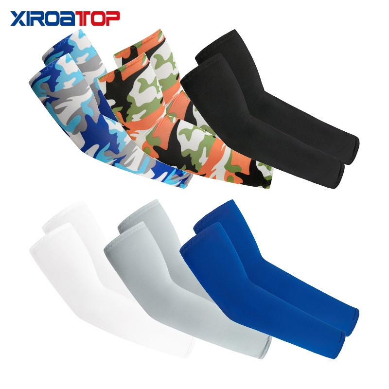 UUS Hingav kiiresti kuivav UV-kaitse Jooksuvarrukad Korvpalli Küünarnukikaitse Fitness Käekaitsmed Sport Jalgrattakäesoojendajad