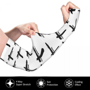 Най-добър арт дизайн Музика Индокитай Слънце UV защита Охлаждащи ръкави Ръкави Жени Мъже Спорт Бягане Татуировка Прикриване