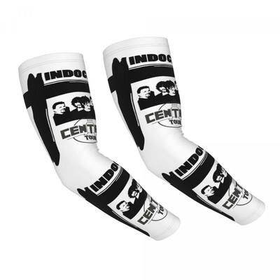 Geriausias meninis dizainas Muzika Indochine Sun UV Apsauga aušinimo rankovės Rankovės Moterys Vyrai Sportas Bėgimas Tatuiruotės Uždengimas