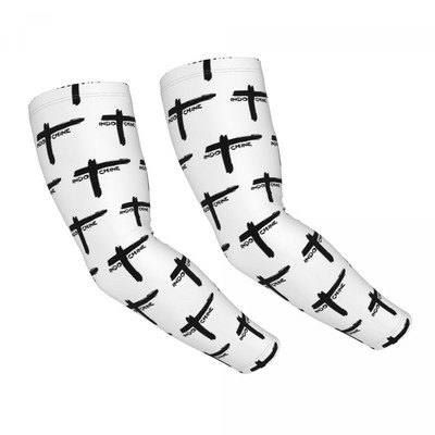 Geriausias meninis dizainas Muzika Indochine Sun UV Apsauga aušinimo rankovės Rankovės Moterys Vyrai Sportas Bėgimas Tatuiruotės Uždengimas