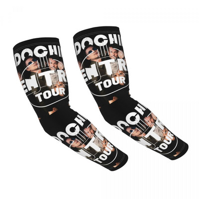 Geriausias meninis dizainas Muzika Indochine Sun UV Apsauga aušinimo rankovės Rankovės Moterys Vyrai Sportas Bėgimas Tatuiruotės Uždengimas