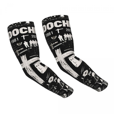 Geriausias meninis dizainas Muzika Indochine Sun UV Apsauga aušinimo rankovės Rankovės Moterys Vyrai Sportas Bėgimas Tatuiruotės Uždengimas