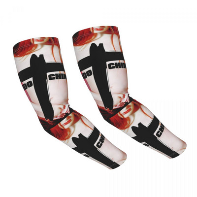 Geriausias meninis dizainas Muzika Indochine Sun UV Apsauga aušinimo rankovės Rankovės Moterys Vyrai Sportas Bėgimas Tatuiruotės Uždengimas