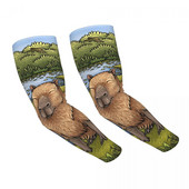 Capybara apsauga nuo UV spindulių aušinimo rankovės rankovės Vyrai Moterys Gyvūnai Naminiai Sportas Žvejyba Tatuiruotė Cover Up