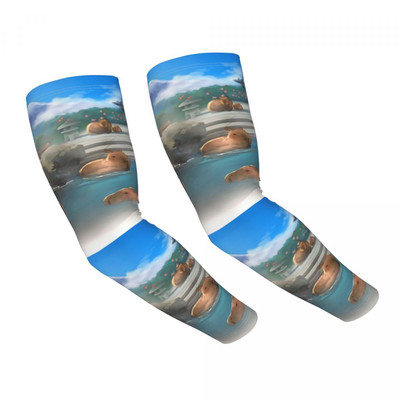 Capybara apsauga nuo UV spindulių aušinimo rankovės rankovės Vyrai Moterys Gyvūnai Naminiai Sportas Žvejyba Tatuiruotė Cover Up