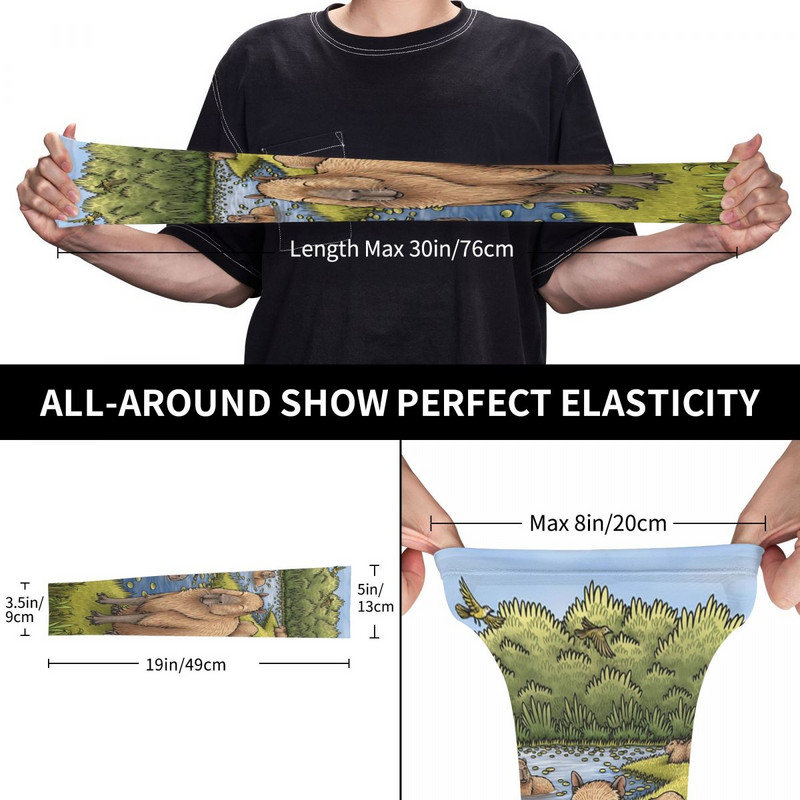 Capybara apsauga nuo UV spindulių aušinimo rankovės rankovės Vyrai Moterys Gyvūnai Naminiai Sportas Žvejyba Tatuiruotė Cover Up