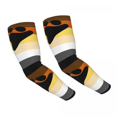 Nelaimės LGBTQ pasididžiavimo vėliava dryžuota rankovė, šiltesnė moteriška Vyriška LGBT UV apsauga nuo saulės tatuiruotė.