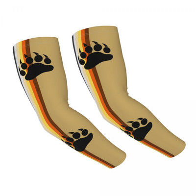 Nelaimės LGBTQ pasididžiavimo vėliava dryžuota rankovė, šiltesnė moteriška Vyriška LGBT UV apsauga nuo saulės tatuiruotė.