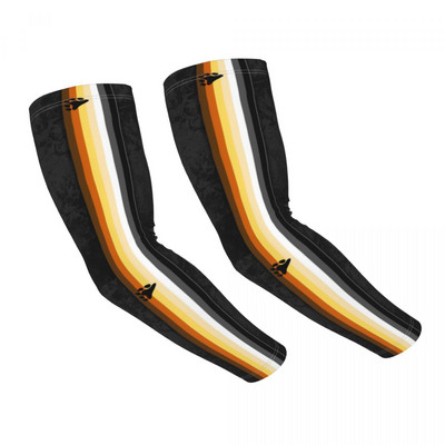 Nelaimės LGBTQ pasididžiavimo vėliava dryžuota rankovė, šiltesnė moteriška Vyriška LGBT UV apsauga nuo saulės tatuiruotė.