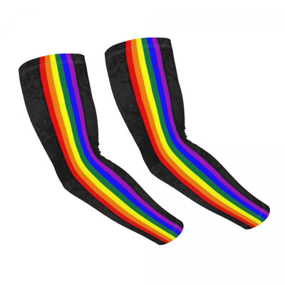 Chladivé LGBT Love Wins Rainbow Paint GLBT rukávy Muži Ženy Pride Športové kompresné tetovanie pre golf