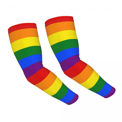 Chladivé LGBT Love Wins Rainbow Paint GLBT rukávy Muži Ženy Pride Športové kompresné tetovanie pre golf