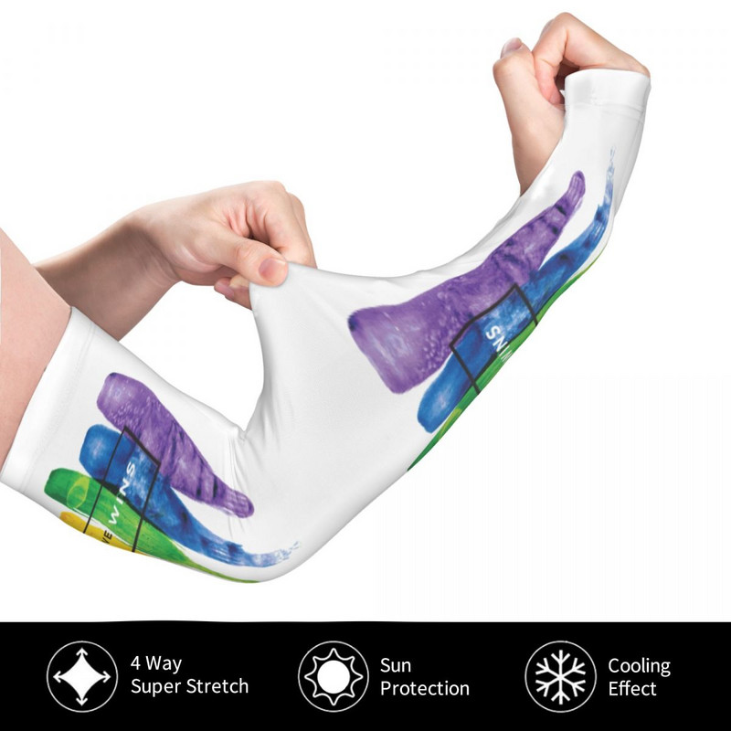 Chladivé LGBT Love Wins Rainbow Paint GLBT rukávy Muži Ženy Pride Športové kompresné tetovanie pre golf