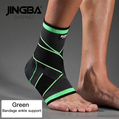 JINGBA SUPPORT 1 TK nailon side jalgpall pahkluu toestus + korvpalli põlvekaitsmed küünarnuki tugi + randmepaela poksi käemähised