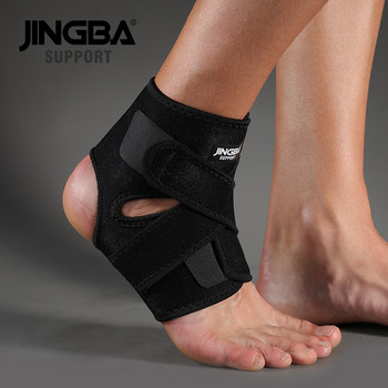 JINGBA SUPPORT 1PCS 3D неопренов регулируем протектор за опора на глезена Футболна баскетболна опора за глезена Скоба Защитна tobillera