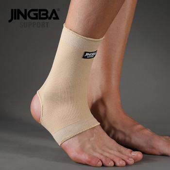 JINGBA SUPPORT 1PCS Найлонови баскетболни наколенки Протектор за опора за лакътя +футболна опора за скоба за глезена +Протектор за лакът