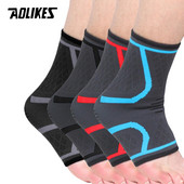 AOLIKES 1PCS sportlik pahkluu tihenduspadi naiste jõusaali fitness nailonist elastsed toestavad jalarihmad kaitse jalgpall pahkluu traksid