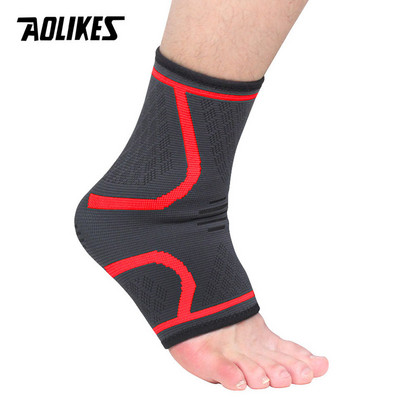 AOLIKES 1PCS sportlik pahkluu tihenduspadi naiste jõusaali fitness nailonist elastsed toestavad jalarihmad kaitse jalgpall pahkluu traksid