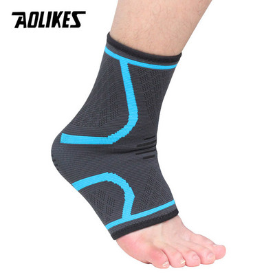 AOLIKES 1PCS sportlik pahkluu tihenduspadi naiste jõusaali fitness nailonist elastsed toestavad jalarihmad kaitse jalgpall pahkluu traksid