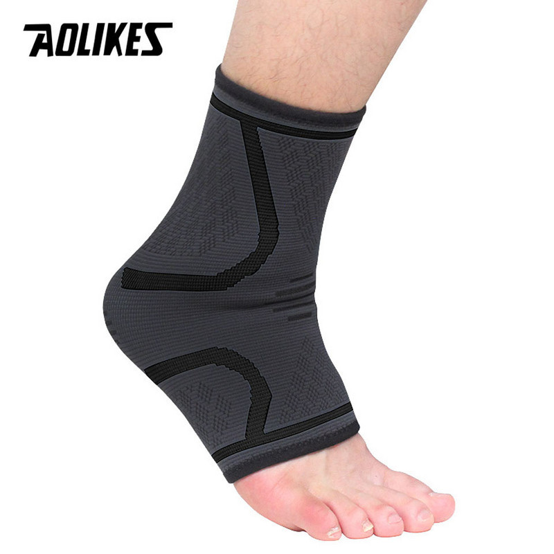 AOLIKES 1PCS sportlik pahkluu tihenduspadi naiste jõusaali fitness nailonist elastsed toestavad jalarihmad kaitse jalgpall pahkluu traksid
