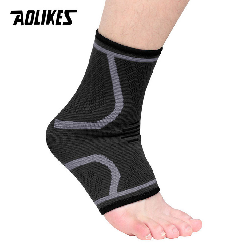 AOLIKES 1PCS sportlik pahkluu tihenduspadi naiste jõusaali fitness nailonist elastsed toestavad jalarihmad kaitse jalgpall pahkluu traksid