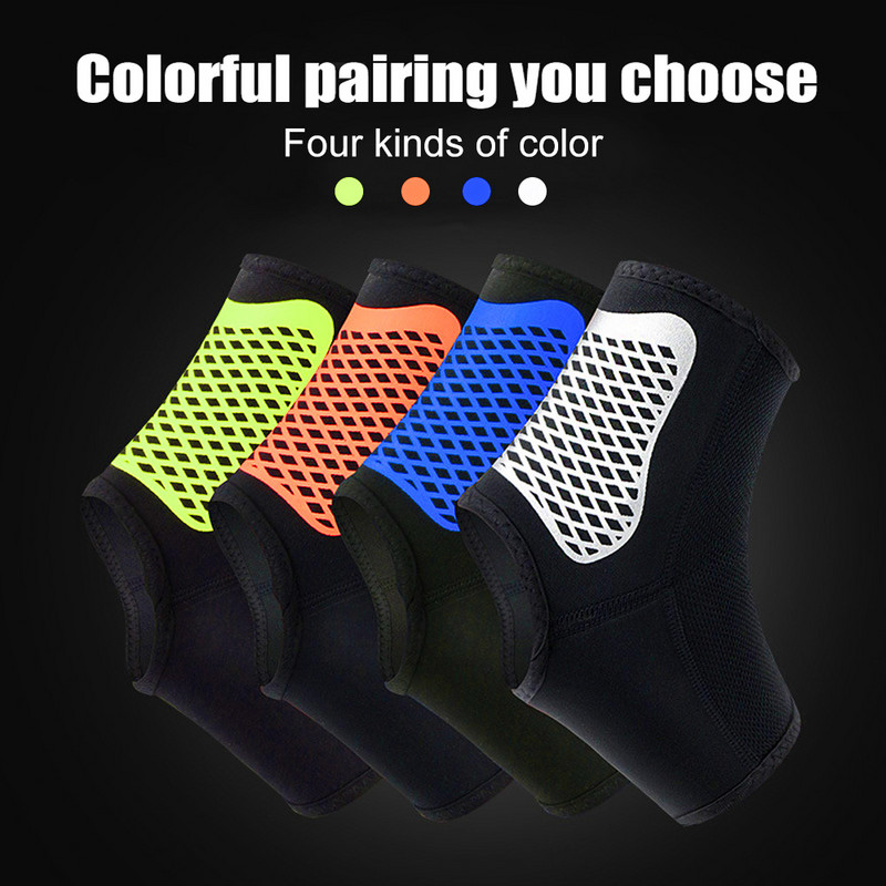 1 tk sportlikud pahkluu tugisokid, elastsed, hingavad jalatugede nikastuskaitse jalgrattasõiduks jooksmiseks korvpall jalgpall.